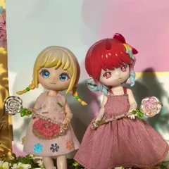 小さな魔法の杖　バラの杖（パール風）　ミニチュアステッキ　マジカルワンド　ブライス　リロロ・アンティーユにも◎ハロウィン　小物　服　ドールアクセサリー