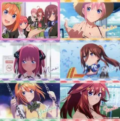 【中古】キャラカード 全6種セット イラストカード 「五等分の花嫁∽×GiGO プレミアムフィギュア発売記念 プライズキャンペーン」  クレーンゲームプレイ特典