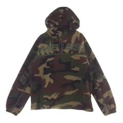 Supreme シュプリーム 19AW Polartec Half Zip Hooded Sweatshirt ポーラーテック ハーフジップ プルオーバー パーカー Sサイズ マルチカラー系 カーキ系 S【中古】のサムネイル