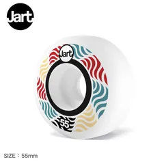 ジャート スケートボード ウィール JAWH0022A012 レディース メンズ SPIRAL 55mm 102A ウィール パック JART SKATEBOARDS カラー:ホワイト×マルチ 品番：73649011のサムネイル