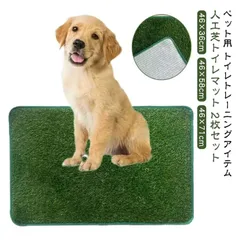 2枚セット ペット用 人工芝 犬 ペットシート 46×36cm 46×58cm 46×71cm 大判 大きめ おしっこマット ペットトイレシート 室内用トイレトレー 人工芝マット トイレマット 遮熱 ペットトイレ トイレ 洗える 犬用 子犬のサムネイル