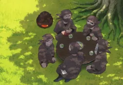 【中古】キャラカード タソガレドキ忍者のティータイムの段 描きおろし脚本付きイラストカード 「劇場版 忍たま乱太郎 ドクタケ忍者隊最強の軍師」 4週目入場者プレゼント