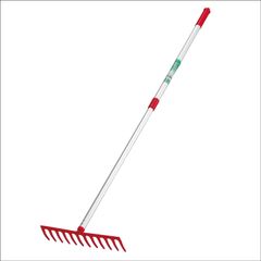 【特売】キンボシ(Kinboshi) ゴールデンスター(Kinboshi)芝生のサッチ取りレーキ12本爪伸縮アルミ柄付4036