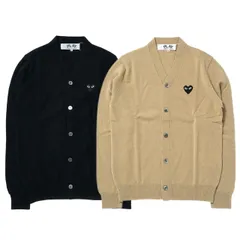 PLAY コムデギャルソン カーディガン CG-N024 BLACK HEART CARDIGAN COMME des GARCONS ブランド ワンポイント ギャルソン