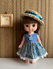 メルちゃん ソランちゃんサイズ ハンドメイド 黒のお出掛け