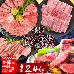 焼肉 肉福袋 たっぷり2.4kg！ 希少部位 メガ盛りセット 佐賀牛 宮崎牛 A5 / 夏ギフト 御中元 お歳暮 ギフト 暑中見舞い 肉セット 食べ比べ 高級肉 高級グルメ 夏 グルメ セット 焼き肉 やきにく