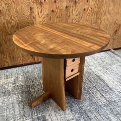 $【asa様専用】丸テーブル チェアセット　リビングテーブル 引き出し搭載 家具 直接引き取り歓迎 横浜市保土ヶ谷区