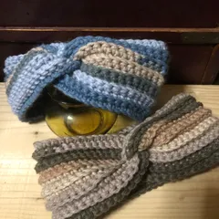 ニットヘアバンド◆段染め◆手編み