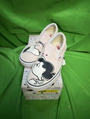 新品ですが点々シミあり(＞＜)】VANS×PEANUTS コラボ限定スリッポン