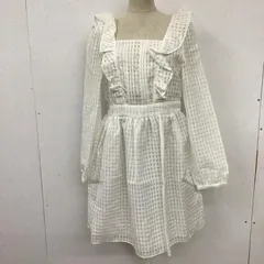 earth music&ecology アースミュージックアンドエコロジー ワンピース ひざ丈スカート 14151H41070 スクエアネック フリル フレア 長袖