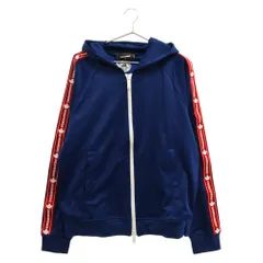 DSQUARED2 (ディースクエアード) ARM LINE LOGO TAPE TRACK JACKET S74HG0103 アームラインロゴテープ トラックジャケット ジャージ ブルー/レッドのサムネイル