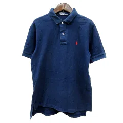 ポロ バイ ラルフローレン Polo by Ralph Lauren ポロシャツ ロゴ刺繍 半袖 M 紺 ネイビー /MNのサムネイル