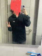 NIKE(ナイキ) ネイビー ジップアップパーカー フード付き