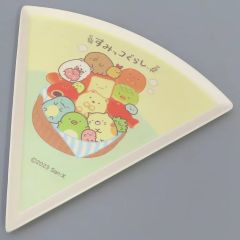 [중고]접시·그릇 집합(화이트×라이트 그린) 스미코빵 쿄시츠 모구모구 대나무 파이버 파티 플레이트 [스미코구라시]