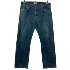 Levi's 501 メキシコ製 デニムパンツ W36 インディゴブルー リーバイス ボタンフライ コットン100% カジュアル ジーンズ 2509-752