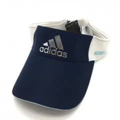 【新品】アディダス サンバイザー ネイビー×白 メッシュ地 UPF50  OSFX(57-58cm)フリー ゴルフウェア adidasのサムネイル