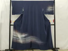 平和屋着物■訪問着　霞風景文　暈し染め　正絹　逸品　AAAV3209gw