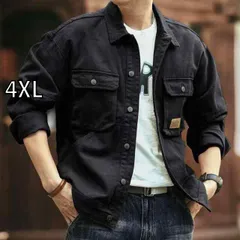 [4XL]秋冬 コーデ メンズ  服 シンプル ファッション オシャレ 大人 かっこいい 大きいサイズ ストリート 紳士服  ヴィンテージデニム ジャケット ワークウェア カジュアル コート