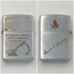 ジッポー ZIPPO ライター 1967年 フリーメイソン 企業もの ショベルカー