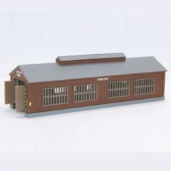 S070-2 自動開閉扉付き単線機関庫 (こげ茶)