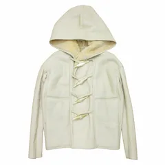 リックオウエンス Rick Owens 美品 Toggle Wool Dugger Jacket ムートンジャケット ダッフルコート ブルゾン レザー トグルボタン 袖素材切替 ベージュ 38 約Sサイズ ☆AA★のサムネイル