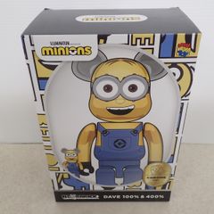 未開封 BE@RBRICK ILLUMINATION PRESENTS minions DAVE 100%&400% MEDICOM TOY CORPORATION ベアブリック メディコムトイ ミニオン