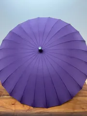 柳粋庵　傘　和傘　カバー付　紫　未使用