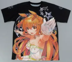 【中古】同人Tシャツ・衣装系 【ウマ娘 プリティーダービー】黒地フルグラTシャツ XLサイズ マヤノトップガン(甘露樹) C100/CUT A DASH!!＆BLAZER ONE