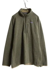 【お得なクーポン配布中!】 パタゴニア ベターセーター リブニット ハーフジップ メンズ XL / 古着 19年製 Patagonia アウトドア フリース ジャケット プルオーバー 緑