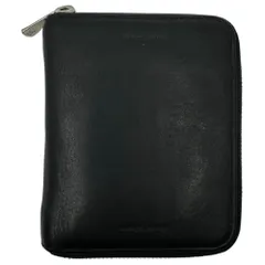 Hender Scheme(エンダースキーマ) Round zip leather compact wallet ラウンドジップ レザー コンパクト ウォレット 財布 ブラックのサムネイル