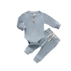 ☆ ブルー ☆ 80cm ☆ ロンパース nagdrp2300 ロンパース パンツ セットアップ ロンパースセット ベビー服 子供服 子ども服 上下セット ベビー 赤ちゃん 女の子 男の子 長袖 子供 子ども こども かわいい ギフト