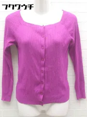 ◇ green label relaxing UNITED ARROWS 長袖 ノーカラーシャツ パープル レディース 【中古】 【1002801304027】