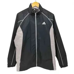 アディダス adidas CLIMAPROOF 裏起毛 ジップアップ ウィンドブレーカー ジャケット メンズ JPN：L 