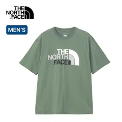 【新品】THE NORTH FACE ノースフェイス S/SフラッシュドライカラフルロゴコットンTee メンズ ダックグリーン