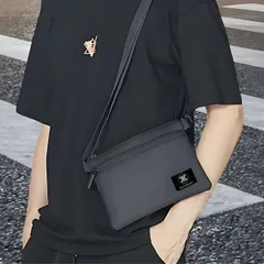ショルダーバッグ メンズ ショルダーバッグ 小さめ 小さい ショルダーバック ナイロン サコッシュ 防水 ブラック 軽量 小さめ コンパクト 男女兼用