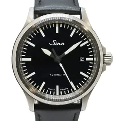 【天白】SINN ジン パイロットウォッチ 556 SS レザー ブラック デイト メンズ 自動巻き 腕時計 その他 男のサムネイル