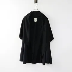 シビラ Sybilla オーバーサイズ ポンチョ ブラウス M/ブラック トップス 羽織り カットソー 【2400014292824】のサムネイル