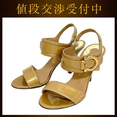 サルヴァトーレ フェラガモ サンダル ベージュピンク ガンチーニ