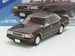 トヨタ クラウン ハードトップ スーパーチャージャー ロイヤルサルーン（ワイン）85年式 LV-N175c【トミーテック社1/64ミニカー】【トミカの時】