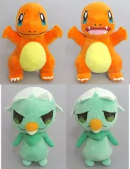 【中古】ぬいぐるみ 全4種セット いろんなおかおぬいぐるみ～ヒトカゲ・カプサイジ～ 「ポケットモンスター」