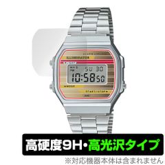 CASIO Collection STANDARD A168WE 保護 フィルム OverLay 9H Brilliant for カシオ コレクション スタンダード 9H 高硬度 透明 高光沢
