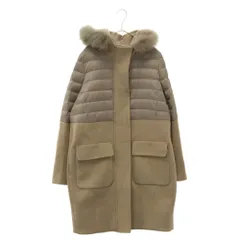 DOUBLE STANDARD CLOTHING (ダブルスタンダードクロージング) ファー下 切り替え ダウン ロング コート  ベージュ 2781123  レディースのサムネイル
