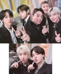 【中古】キャラカード [単品] BTS(防弾少年団) フォトカード3枚セット 「PERMISSION TO DANCE ON STAGE」 フリースジップアップパーカー付属品