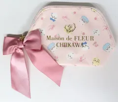 【中古】バッグ 集合 総柄ラウンドポーチ 「ちいかわ なんか小さくてかわいいやつ×Maison de FLEUR」