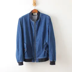 levi's MADE & CRAFTED リーバイス リブブルゾン ストレッチの効いたデニム生地 ポルトガル製 ブルー 1 （w-4321101）