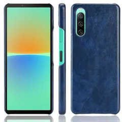 Xperia 10 IV ケース SO-52C SOG07 エクスペリア10 マーク4  レザー ハード ケース 【Color】 ネイビー