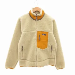 パタゴニア Patagonia 美品 CLASSIC RETRO X JACKET レトロX ボアジャケット フリース ブルゾン アウトドア S アイボリー 黄 イエロー 23056 /TZのサムネイル