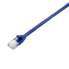 エレコム LANケーブル CAT6A Gigabit フラット 0.3m ブルーメタリック 【PlayStation 4 対応】 LD-GFA/BM03 （1点）