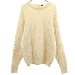 ALLEN JOLLY 80s 90s ウール オールド 長袖 セーター XL 白 ALLEN JOLLY ニット メンズ