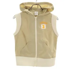 adidas アディダス ベスト M ベージュ レディース 古着